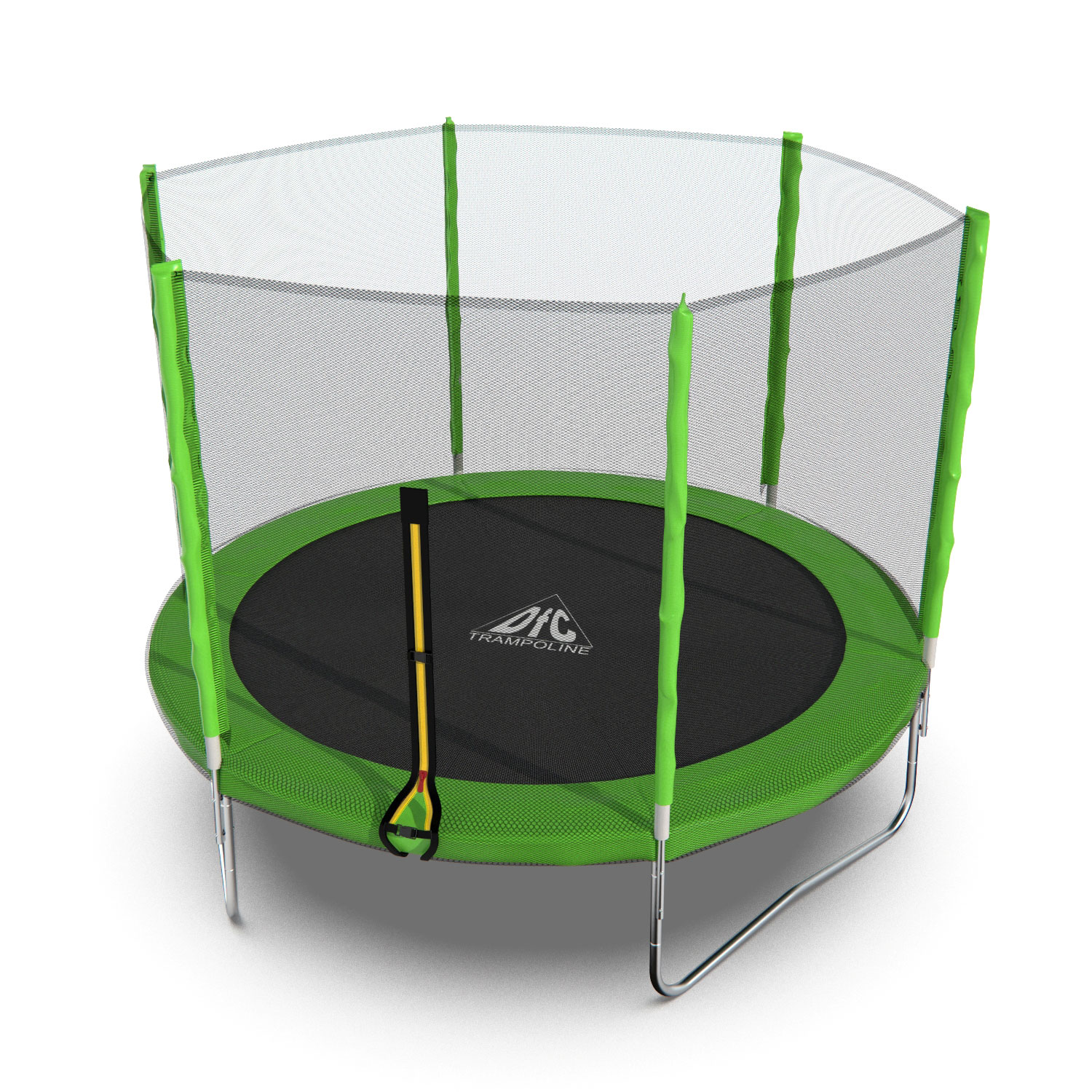 Батут DFC Trampoline Fitness с сеткой 10ft Светло-зелёный