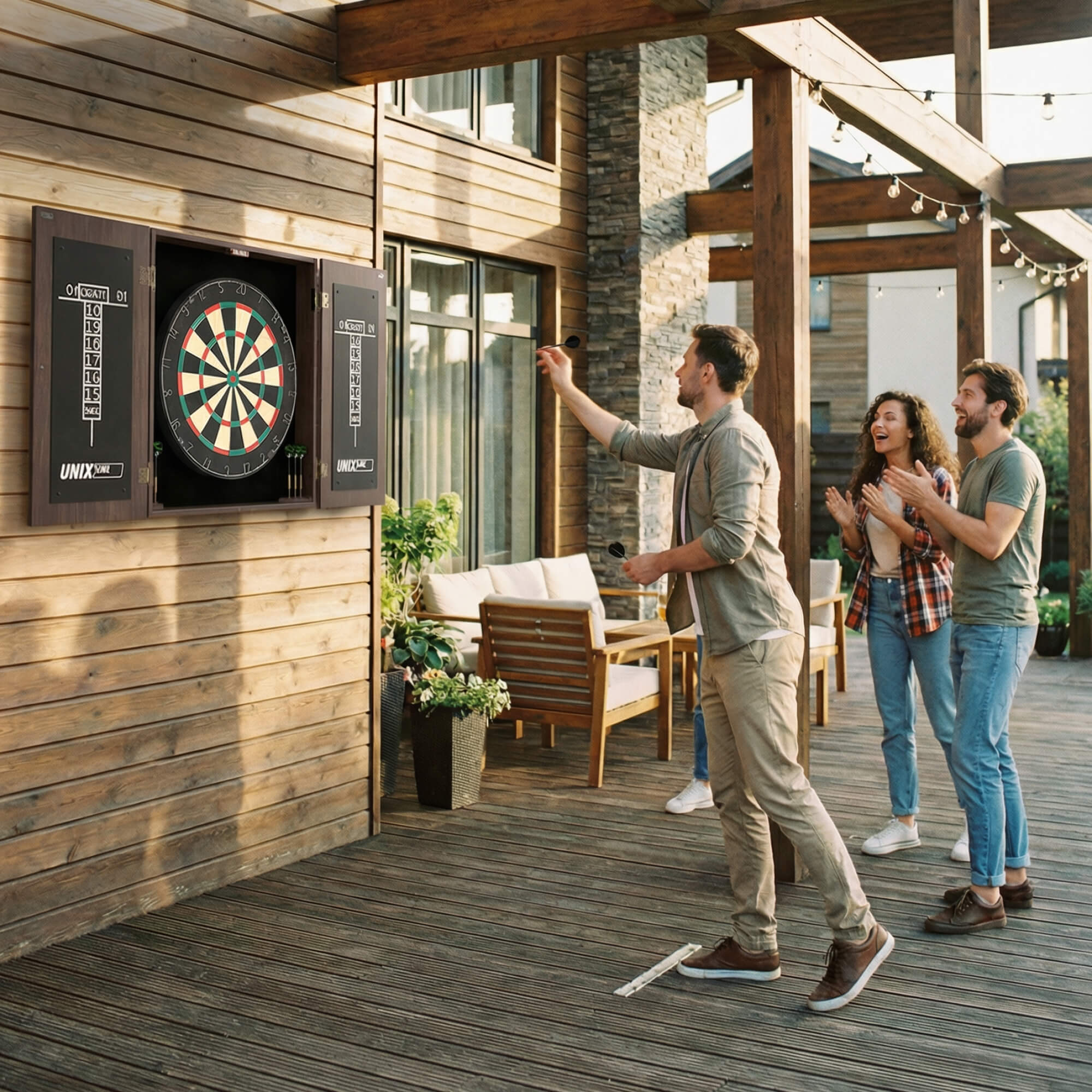 Дартс UNIX Line Dartboard D-46cm Wood