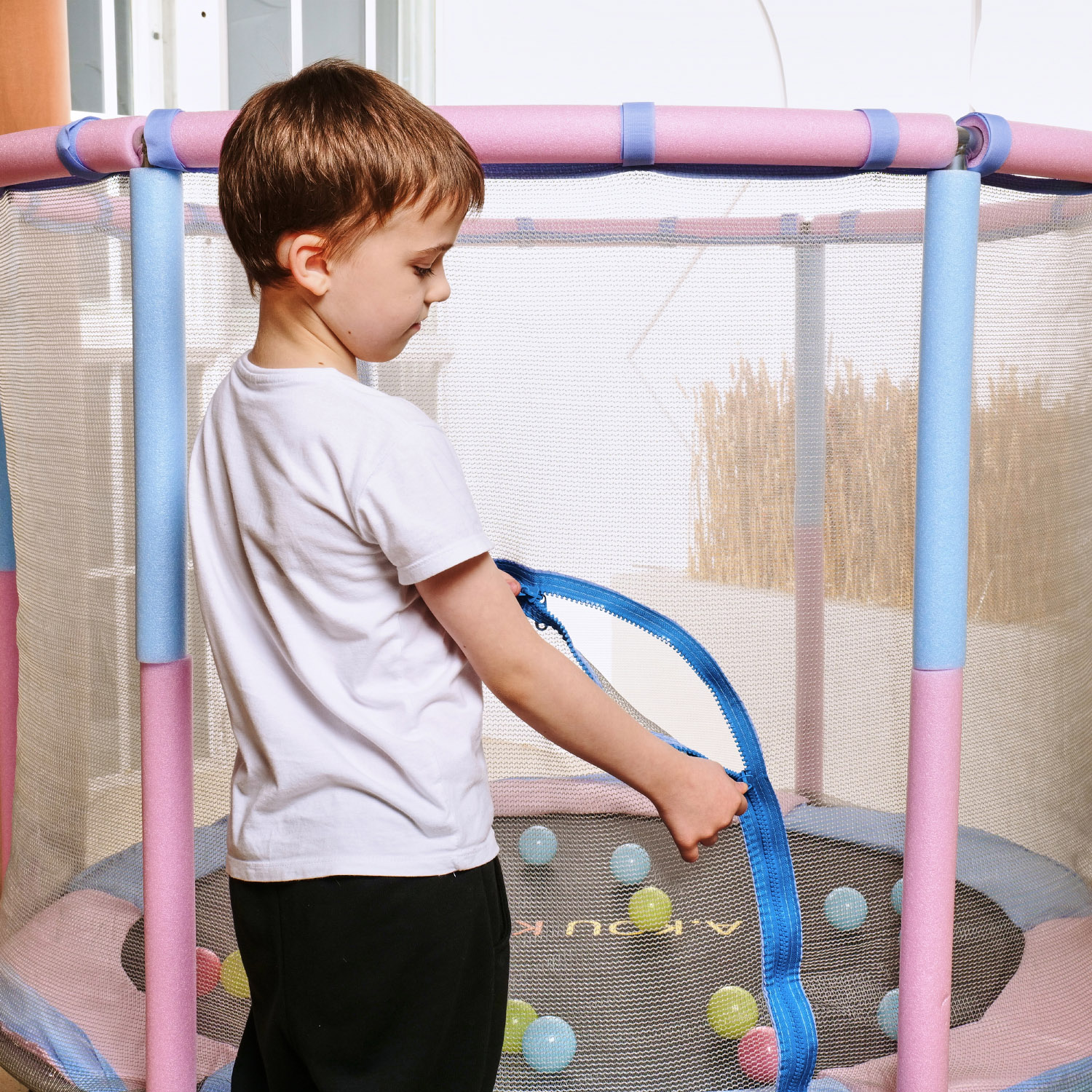 Батут детский DFC A.KOU KIDS 55" (140 см) с сеткой
