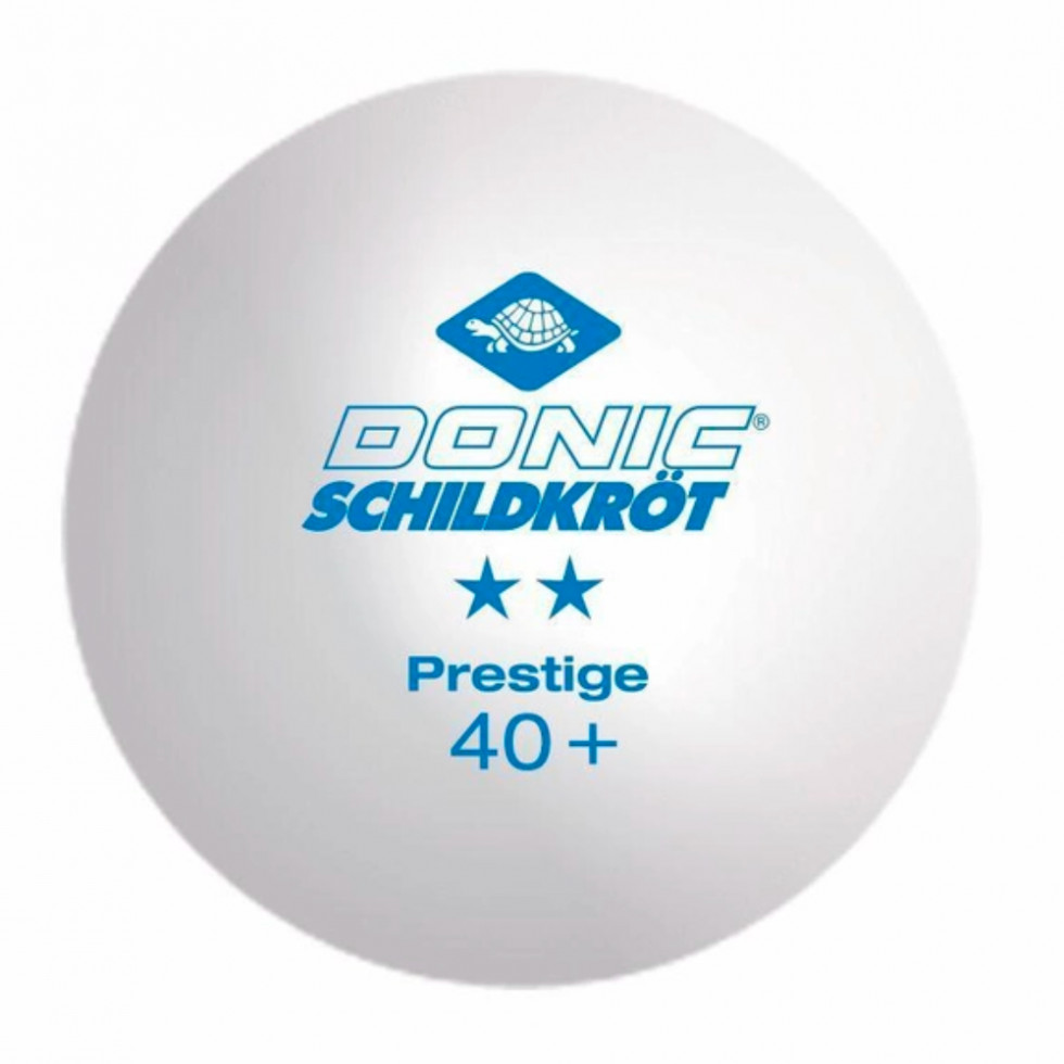 Мячики для н/тенниса DONIC PRESTIGE 2, 40+ 6 штук, белые