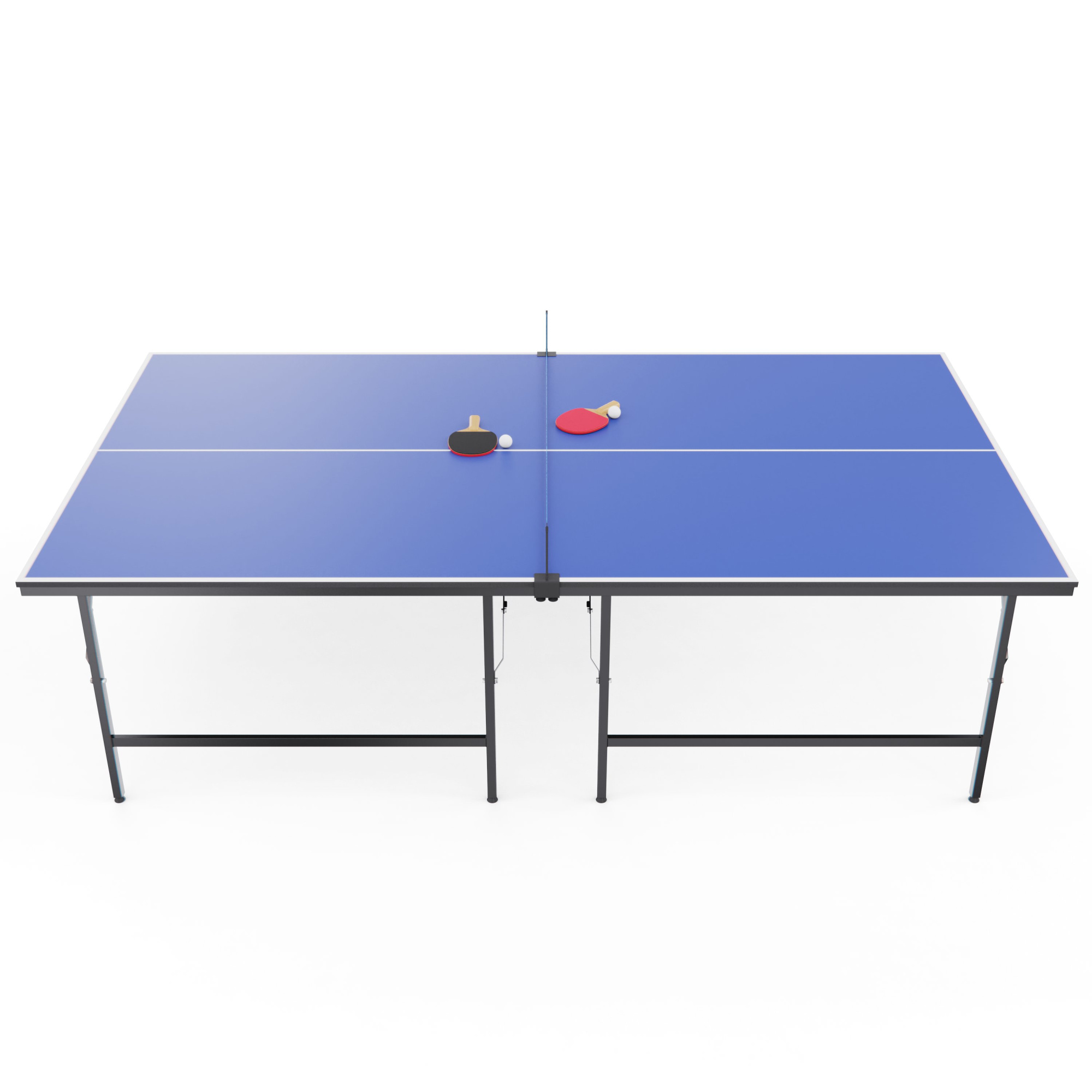 Теннисный стол DFC RQ24002, размер по стандарту ITTF 274 x 152, с сеткой и ракетками