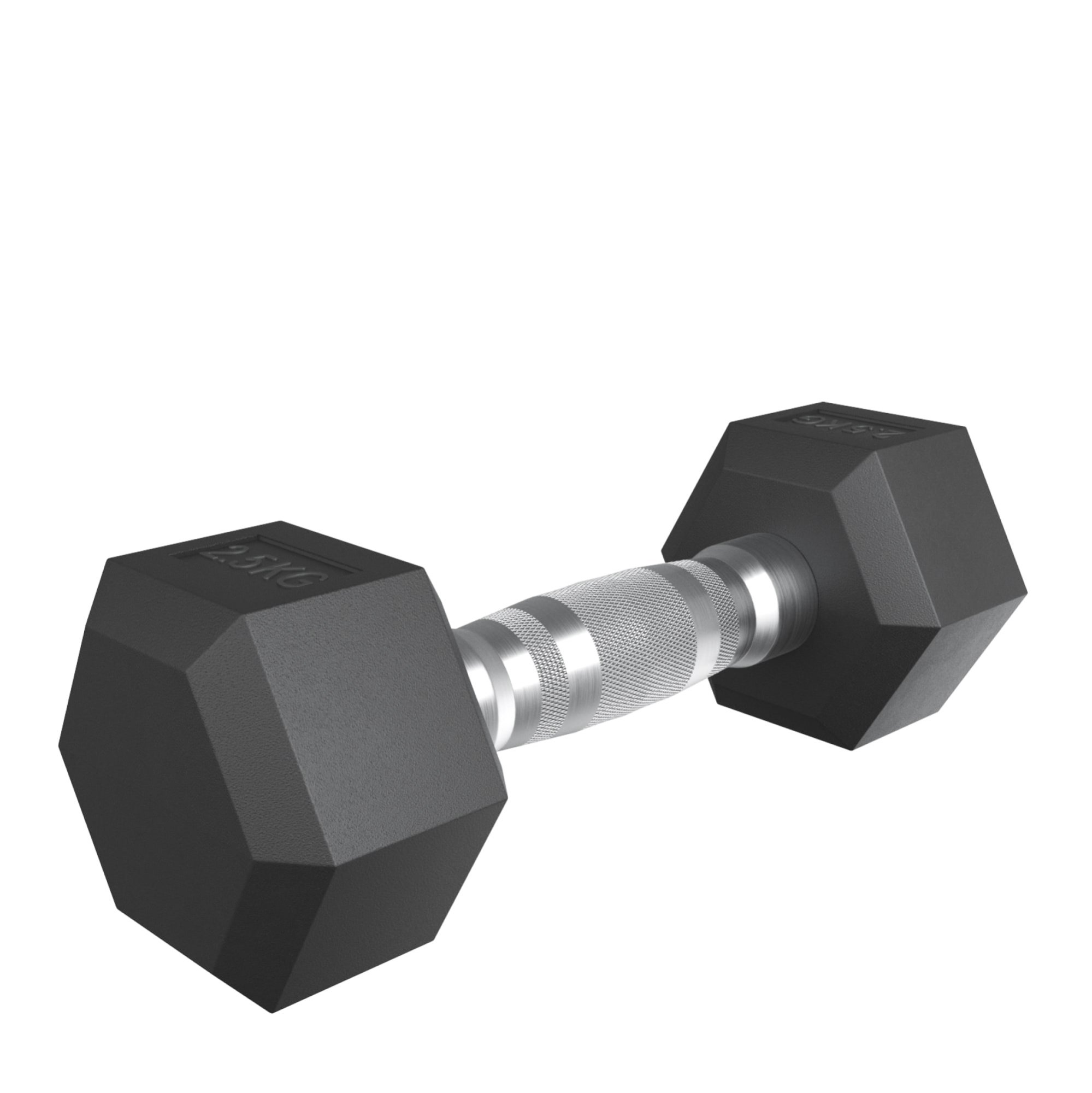 Гантель гексагональная UNIX Fit обрезиненная 2,5 кг / шт.